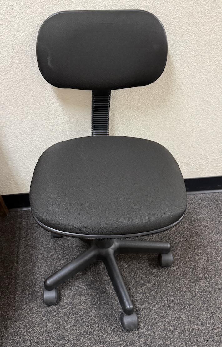 Black Office Chair with Headrest