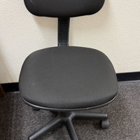Black Office Chair with Headrest